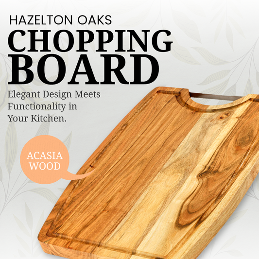 Acacia Chopping Board with Metal Handle
