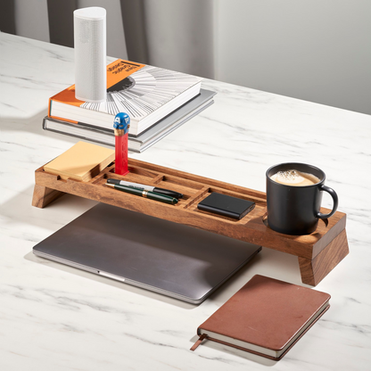 Hazelton Oaks Acacia Wooden Desk Organiser