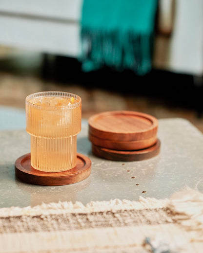 Hazelton Oaks Wooden Coasters Set of 4
