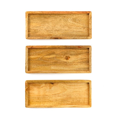 Hazelton Oaks Mango Wood Rectangle Serving Board Set of Three