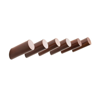 Hazelton Oaks Teak Wood Wall Hooks - Pack of 6