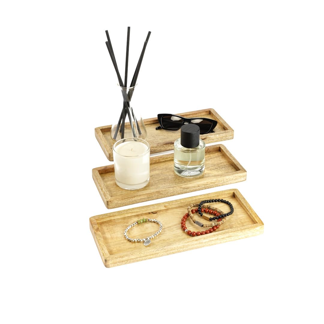 Hazelton Oaks Mango Wood Rectangle Serving Board Set of Three