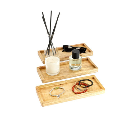 Hazelton Oaks Mango Wood Rectangle Serving Board Set of Three
